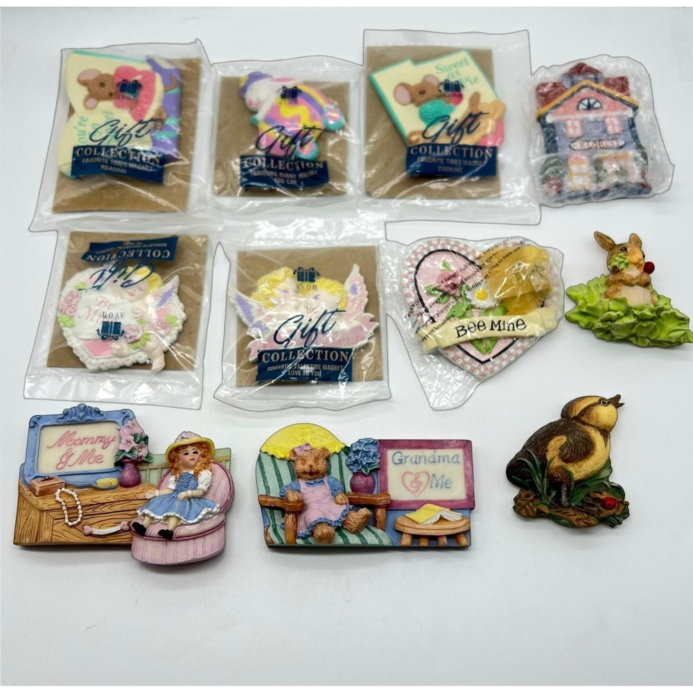 Vintage Avon Magnets Lot " Gift Collection " Some New In Package - Some Opened - Picture 2 of 15